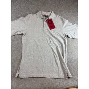 Southpole Mens Polo Shirt Gray Short Sleeve Golf Performance Sports Large NWT